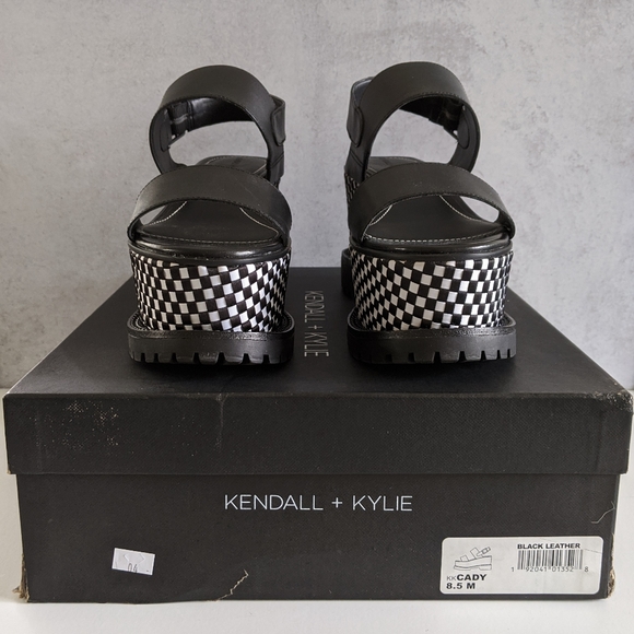 KENDALL + KYLIE Cady Checker Platform Lug Sole Sandals 8.5 - New in Box! - Picture 7 of 10
